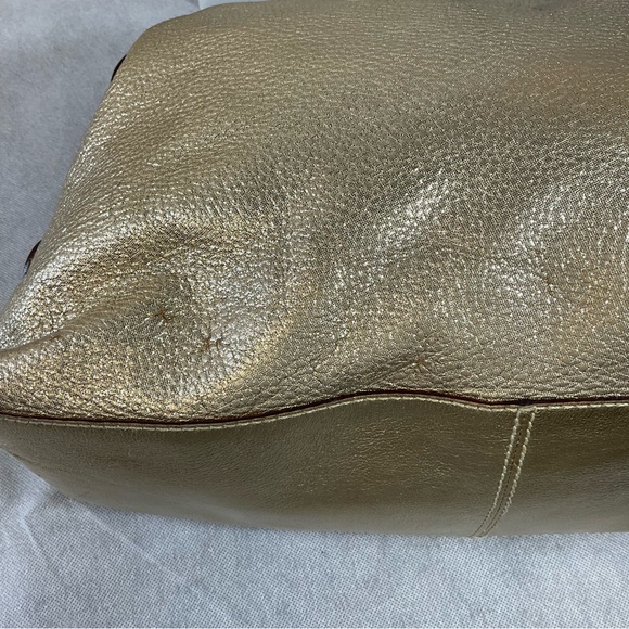 Kate Spade Gold Metallic Large Shoulder Bag - Picture 13 of 16